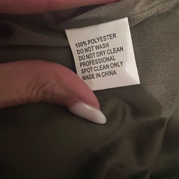 IEENA for Mac Duggal Green Sequined Faux Wrap asymmetrical Hem - Picture 12 of 14